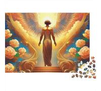 Angel Wings Jigsaw Puzzle Angel 1000 Pieces Eco Friendly Paper Bundle for Adults 12+ Home Decor Puzzle 70x50cm/1000pcs