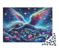 Angel Wings Jigsaw Puzzles 1000 Piece for Adults, 1000 Piece Stellar Dreamer Whimsical Challenge Toy Educational Game Home Decoration 38x26cm/1000pcs