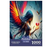 Angel Wings Jigsaw Puzzles for Adult The Impossible Challenge 1000 Piece Difficult Hard Jigsaw Puzzles for Man And Woman with Letters on Back 38x26cm/1000pcs