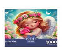 Angel Wings Jigsaw Puzzles for Adults Kids 1000 Piece Great Gifts Challenge Toy Educational Games Wall Hanging Art Family Night 38x26cm/1000pcs