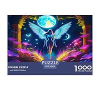 Angel Wings Jigsaw Puzzles for Adults Kids 1000 Pieces Impossible Challenge Toy Educational Games Home Wall Art Extreme Difficulty Gift Set Relaxation 38x26cm/1000pcs
