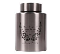 Angel Wings Medium Keepsake Urns for Human Ashes (Silver Wings)