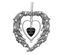 Angel Wings Memorial Christmas Ornaments A Piece of My Heart is in Heaven Ornament for Christmas Tree in Memory of Loved one Gifts