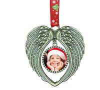 Angel Wings Memorial Decoration - Angel Memorial Photo Frame, Christmas Tree Hanging Decoration | Angel Wings Picture Frame Memorial Ornament for Losing a Loved One Christmas Decoration, Siehe