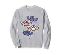 Angel Wings Paw Stack Memorial Design for Pet Lovers Sweatshirt