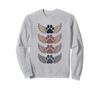 Angel Wings Paw Stack Memorial Design for Pet Lovers Sweatshirt