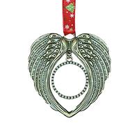 Angel Wings Pendant Shape - Beloved's Wing Pendant | Christmas Ornaments Angel Wings, Ornament A Piece Of My Heart Is In Heaven, Memorial Frame With Wings D'an