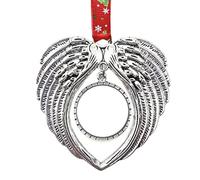 Angel Wings Pendant Shape - Beloved's Wing Pendant | Christmas Ornaments Angel Wings, Ornament A Piece Of My Heart Is In Heaven, Memorial Frame With Wings D'an