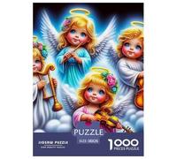 Angel Wings Puzzles 1000 Pieces Age 12+ for Adults with Extra Fun Challenges Colourful Creativity Gift Giving 100% Recycled Cardboard 38x26cm/1000pcs