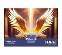 Angel Wings Puzzles 1000 Pieces For Adults And Kids with Extra Fun Challenges Colourful Creativity Gift Giving Recycled Cardboard 52x38cm/1000pcs