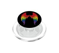 Angel Wings Rainbow On Back Angel Wings Gay Lgbtq PopSockets PopGrip for MagSafe