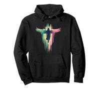 Angel Wings Silhouette Art | Ethereal Retro Fantasy Pullover Hoodie