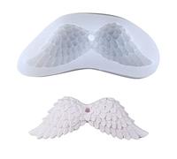 Angel Wings Silicone Mould White Feather Wings Silicone Casting Mold Reusable Wings Fondant Mold Apply to DIY Gift Jewelry Pendant Craft Making