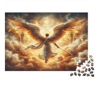 Angel Wings Soaring-divine Celestial Art Family Puzzles 1000 Pieces of Precision Cut Colourful Jigsaws As An Aesthetic Jigsaw Puzzle for Home Decor And Stress Relief 52x38cm/1000pcs
