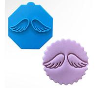 Angel Wings Stamp Fondant Stamp Debosser Cupcake Icing Cookie Decoration Cake (Small - 6cm)