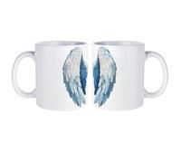 Angel Wings White Coffee Mug with Handle Cute Ceramic Cup Gift for Tea Coffee Home Work