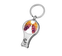 Angel Wings Yellow Orange Purple Nail Clippers Toenail Clipper Cutters Professional Nail Trimmer Nail Cuticle Cutter for Women Men