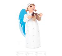 Angel With Cymbals,Standing H = Ca 7 CM New Ore Mountains Christmas Figures Wood