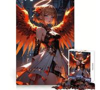 Angel with Fiery Wings Hard Jigsaw Puzzle for Adults 1000 Pieces Memory Enhance Time Well Spent Neat Edges (38x52cm)