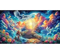 Angel with fiery wings holding broken heart Jigsaw Puzzle for Adults 1000 Pieces - Great Gift Idea Wall Decoration Home Activity 38x52/1000pcs