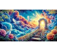 Angel with fiery wings holding broken heart Jigsaw Puzzle for Kids 1000 Pieces - Fun and Challenging Game for Adults Family 38x52/1000pcs