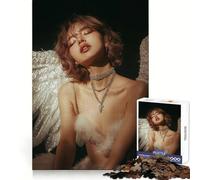 Angel with Glitter Makeup Jigsaw for Teenagers 1000 Pieces Mind Exercise Soft Distraction Exact Cut (38x52cm)