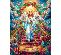 Angel with Glowing Wings 1000 Piece Pack Classic Jigsaw Puzzle Couple Puzzle Partners Ultra Difficult Wall Decor Easter New Year Creativity & Gift Giving 1000 PCS