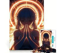 Angel With Golden Wings Jigsaw for Adults1000 Pieces Mind Boost Game Seamless Fit Precise Pieces Relaxing Indoor Group Activity (38x52cm)