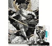 Angel with Sword Adult Jigsaw Puzzles1000 Pieces Brain Game Gift High Precision Die Cut Relaxing Indoor Group Activity (50x75cm)