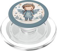 Angel With Wings For Women And Kids Cute Winter Wonderland PopSockets PopGrip for MagSafe