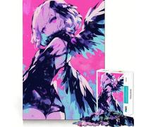 Angel with Wings Jigsaw for Adults1000 Pieces Brain Focus Game Precision Cut Smooth Edges Amusing Challenge for Waiting Time (38x26cm)