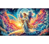 Angel-with-wings-over-Earth Puzzle for Adults 1000 Piece Impossible Hard Difficult Challenging Educational Game Decompression Fun Present & Activity for Home 38x26/1000pcs