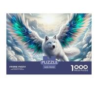 Angel Wolf Flying Safe Material Design for Friends, Family And Puzzle Loving People Around You 70x50cm/1000pcs