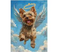 Angel Yorkshire Terrier Jigsaw Puzzle 300/500/1000 Piece - Pet Memorial to Your Beloved Yorkshire Terrier (1000pc (50×75cm))
