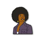 Angela Davis Pin Badge - Black Liberation Communist Marxist - FlagSuperstore
