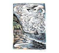 Angela Harding Curlew Cry Blank Greeting Card with Envelope