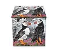 Angela Harding: Fair Isle Puffins Memo Box with Drawer (Flame Tree Memo Boxes)
