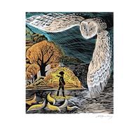 Angela Harding October Owl Blank Greeting Card with Envelope