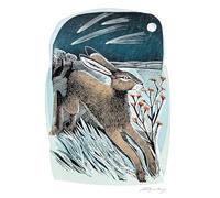 Angela Harding Shooting Stars Blank Greeting Card with Envelope