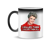 Angela Lansbury Jessica Fletcher Ceramic Tea and Coffee Mug, 330ml, Magic White Pink Black 330ml