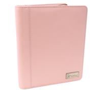 Angela Leather A5 Travel Zipped Folder With Notepad Catwalk Collection Handbags Pink A5