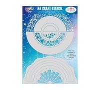 Angela Poole A4 Craft Stencil Stargazing, Cream