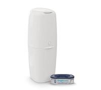 Angelcare Classic XL Nappy Bin - holds up to 70 nappies - simple no twist refills - for less film use - get more nappies per cassette and save! Includes 1 octo refill cassette