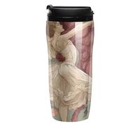 Angeled Demon Dancing Ballet Coffee Mug Travel Tumbler Water Bottle Plastic Cups with Lids Straw