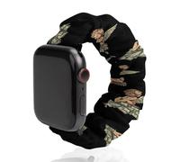 Angeles Dollar Money Print Scrunchie Watch Bands Soft Elastic Replacement Wristband Compatible with Apple Watch 38mm/40mm