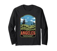 Angeles National Forest California Retro Long Sleeve T-Shirt