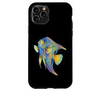 Angelfish Abstract Ocean Art Marine Life Colorful Case for iPhone 11 Pro