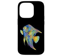 Angelfish Abstract Ocean Art Marine Life Colorful Case for iPhone 14 Pro