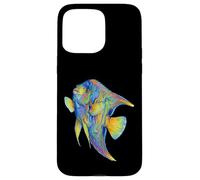 Angelfish Abstract Ocean Art Marine Life Colorful Case for iPhone 15 Pro Max
