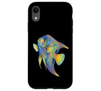 Angelfish Abstract Ocean Art Marine Life Colorful Case for iPhone XR